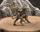 Brass Griffon Dragon Animal Statue Sculpture Tabletop Figurine Home Decor Gift