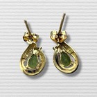Vintage Samuel Aaron 10k Gold  Peridot Post Earrings