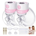 Electric Breast Pump 2-pack Double Wearable Tsrete Pink 24mm New Fast Shipping