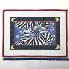 Handpainted Needlepoint Canvas 2 Zebras Moon Stars Night Moonlight Black 14 Mesh