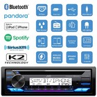 Harley 98-2013 Flht Flhx Install Kit  Jvc Kdt92mbs Bluetooth Usb Aux Am Fm Radio