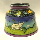 Terri Kern Rcs Artist Ceramic Pc For Her Whimsical Wind Chime Collection Read B2