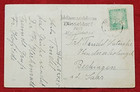 Imperial German Empire Reich Postcard Germany Dusseldorf Statue Fountain 1925