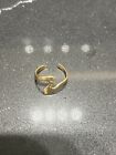 14k Real Gold Yellow Wave  Toe  Or Finger Ring