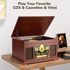 Bluetooth Record Player 10 In 1  3-speed Turntable For Vinyl With Speakers 