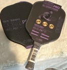 Six Zero Coral Pro All Court Power Pickleball Paddle Purple black W  Cover
