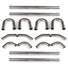 16pcs T-304 3  76mm Stainless Steel Exhaust Pipe Mandrel Straight   Bend Kit