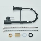 Commercial Kitchen Sink Faucet With Pull Down Sprayer Single Handle Swivel Mixer