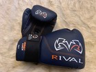 Rival Boxing Rb1 2 0 Ultra Hook And Loop Bag Gloves - Blue  12 Ounce 