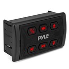 Pyle Marine Bluetooth Receiver  Amp  4x 8   320w Blue Flash Led White Speakers