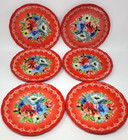 The Pioneer Woman Collection 8 5  Dinnerware Melody Red Floral Plates Set Of 6