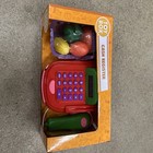 Multicolored Cash Register Pretend Play Set With Fruits
