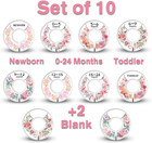Baby Closet Size Dividers For Clothes - Set Of 10 From Newborn To Toddler And 2