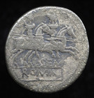 Roman Republic Coin L  Sempronius Pitio Ar Denarius Helmeted Head Of Roma 148 Bc