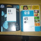 Genuine Hp 45 23 Black Color Combo Pack Ink Cartridges New Expired