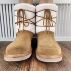 Koolaburra By Ugg Michon Short Chestnut Boots Womens 11 Brown Suede Boho 1121499