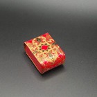 Vintage Italian Tooled Leather Mini Playing Cards Case Made In Italy 2  Deck