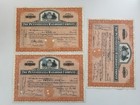 Lot Of 5 Pennsylvania Railroad Company Stock Certificate Green And Orange 1950s