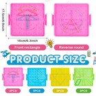 Deekin 12 Pcs Double Sided Geoboard Mathematical Kids Geoboards
