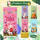 Happy Easter Treat Bags  100pcs 1 Count  pack Of 100   Colorful 