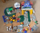 Huge Geo Trax Lot Train Cars Tracks Tunnels Grand Central Station Mill
