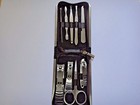 9 Pcs Pedicure manicure Set Nail Clippers Cleaner Cuticle Grooming Kit Case Usa