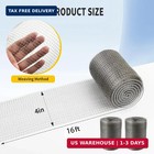 Wire Mesh For Rodent Control 4 x 16 Ft 2 Roll Stainless Steel Mesh For Mice