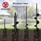 Auger Drill Bit For Planting 4 Pack  Auger Drill Bit Suitable For 3 8   Hex