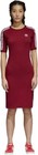 Nwt Adidas Originals   3 Stripes Bodycon Dress    Collegiate Burgundy Women s M