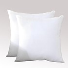Set Of 2  100  Cotton Soft Square Decorative Throw Pillow Protector Covers So   