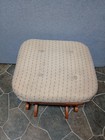 Vintage Nursery Glider Ottoman Gliding Rocking Footstool Baby Solid Wood Stool