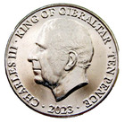 Gibraltar 2023 10 Pence  Coronation Of King Charles  Unc Yes We Combine Postage