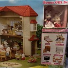 Calico Critters Cc1797 Red Roof Country Home Bonus Gift Set New Open Box