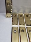 Lot Of 21 Vintage Brass Plated Door Plates Escutions Door Hardware Knobs Strike