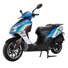 X-pro Fiji 150cc Moped Scooter With 13  Aluminum Wheels  Electric kick Start