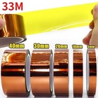 33m X 40mm Width Heat Resistant Tape Kapton Polyimide Insulation Thermal For Pc
