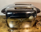 Vintage Kenmore Retro Art Deco Chrome Toaster  1940 s Mid-century Modern Works 