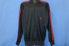 Vintage 80s Adidas Atp Keyrolan Trefoil Black Red Three Stripe Track Jacket Xl
