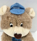 Cetco 12  Sears Craftsman Teddy Bear Plush Toy W denim Blue Apron   Hat         Vtg
