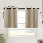 2 Panels Blackout Thermal Insulated Cafe Tiers Curtains Kitchen Grommet Drapes