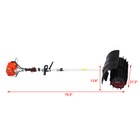 Heavy Duty 2 4hp Power Sweeper 52cc Handheld Gas Powered Broom Snow Dirt Walkway