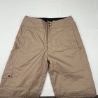 Mens Kemper Tan Snowboarding Pants Cargo Style 3620 Size L Vented Legs Ski