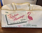 Ultra Rare Flamingo Casino Hotel Las Vegas Nevada Vinyl Air Line Travel Bag