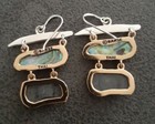 Hsn Designer Fine Studio Barse Mixed Metals Abalone Hematite Dangle Earrings 
