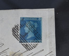 Great Britain Scott   4 Fine Used On Large Piece 3 5 Margins Uk Gb Stamp Cat  90