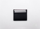 Christian Louboutin Leather Card Case Holder  Black red Business Credit Case