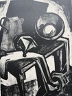 Rare Ben Wilhs Signed Vintage Serigraph Print Titled  still Life With Bowl  1950