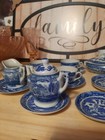 Blue Willow Miniature Children s Tea Set 14 Pieces Made In Japan Vintage
