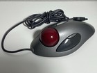 Logitech Trackman Usb Red Marble Trackball Mouse T-bc21
