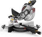 Marvtool Sliding Compound Miter Saw 10-inch 15-amp Single Bevel 0-45   36t Blade